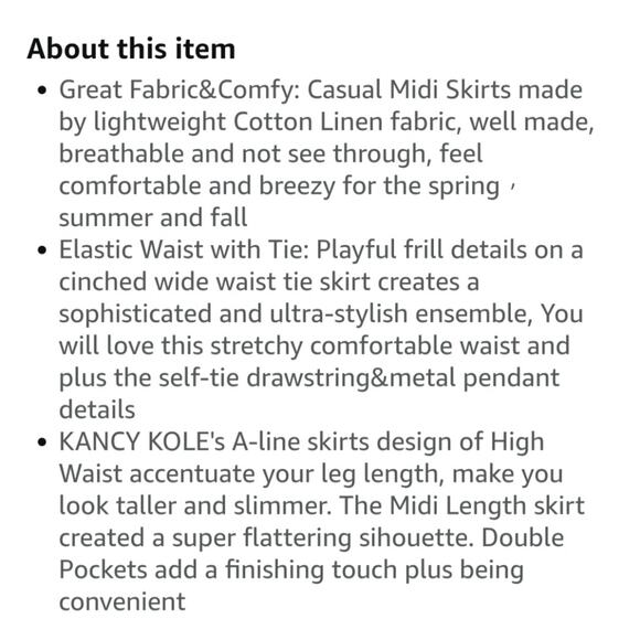 Kancy Kole sage green A-line midi skirt with pockets sz S - Picture 4 of 13